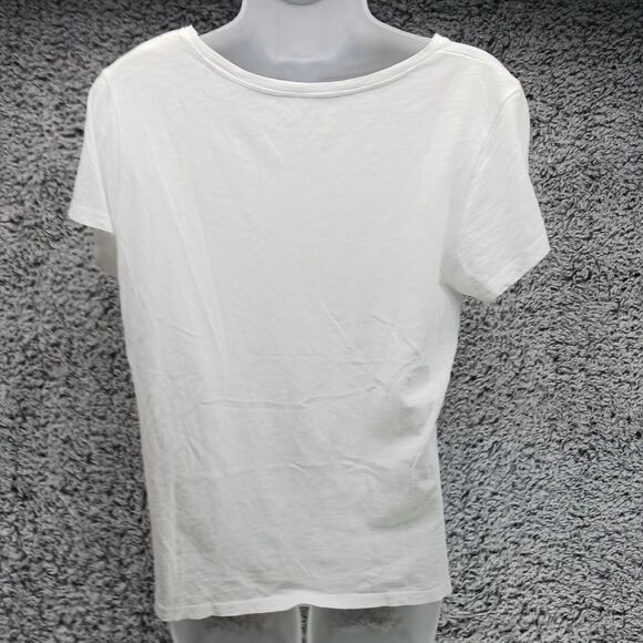 Krazy Kat Embellished Beaded Short Sleeve T- Shirt. Womans Large. Bird/ Flower. - Picture 8 of 12